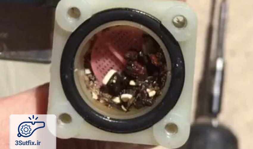 انسداد فیلتر ورودی آب