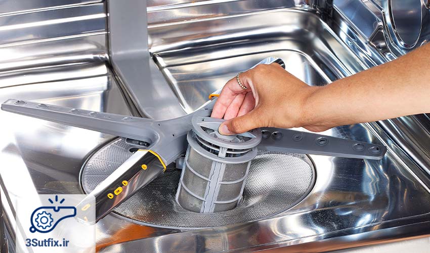 5. شستشوی فیلتر تخلیه آب