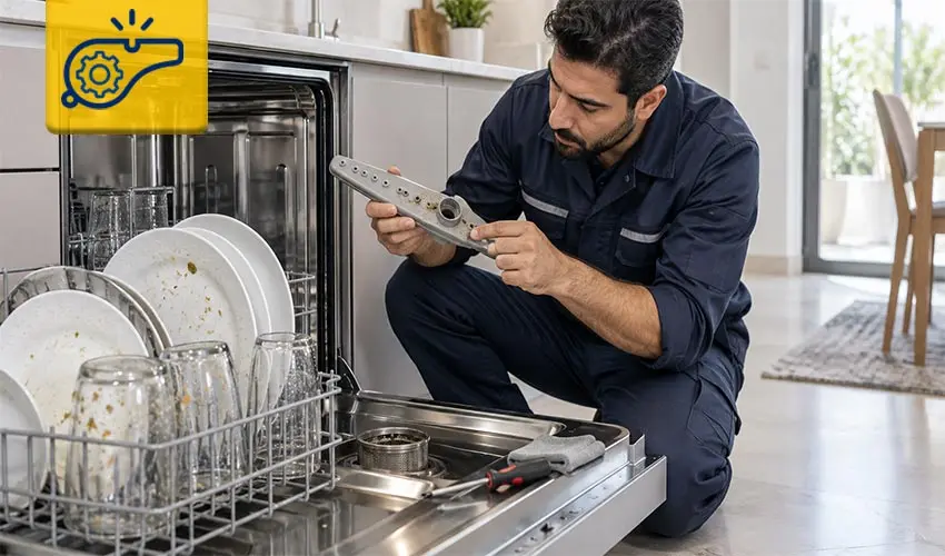 دلایل ابکشی نکردن ظرفشویی بلومبرگ