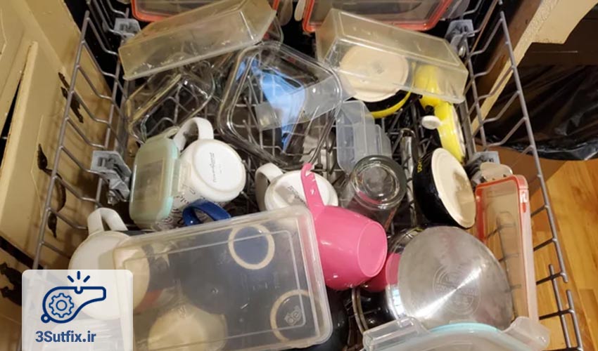 ماشین ظرفشویی را بیش از حد ظرفیت آن پر نکنید.