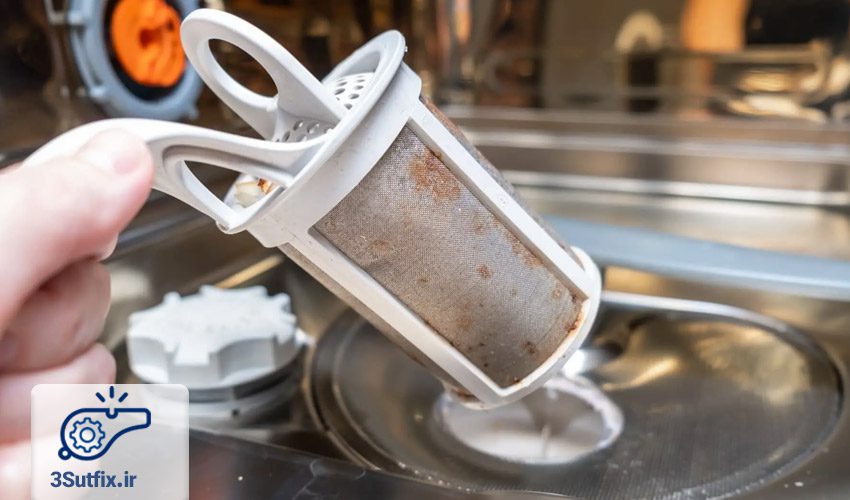 انسداد فیلتر تخلیه ماشین ظرفشویی