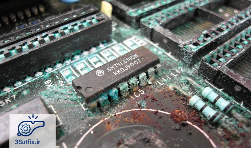 خرابی قطعات الکترونیکی داخلی